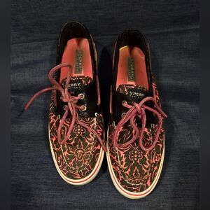 Sperry Top-sider Pink/black Size 8 1/2 M